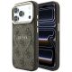 Etui Guess Embossed 4G Classic MagSafe na iPhone 17 Pro Max / 18 Pro Max - brązowe