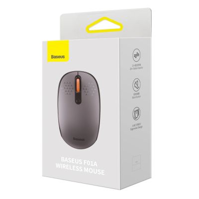 8. Myszka bezprzewodowa Baseus F01A 2.4 GHz - szara