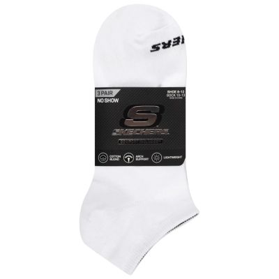 2. Skechers 3pk Unisex Non Terry No Show S114041-107 Białe 39-42