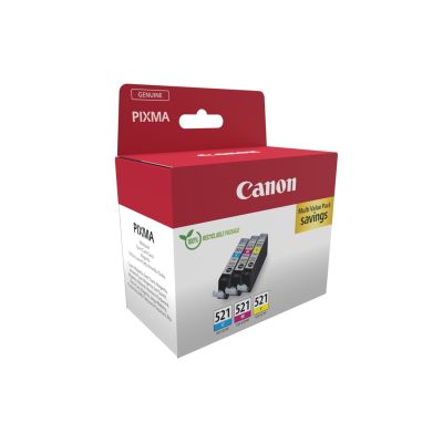 2. Canon 2934B015 nabój z tuszem 3 szt. Oryginalny Cyjan, Purpurowy, Żółty