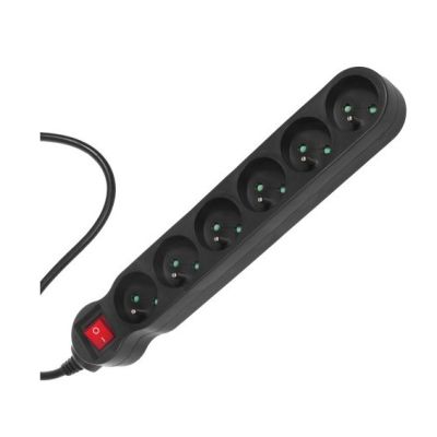 3. MACLEAN LISTWA ZASILAJĄCA 6 GNIAZD Z WYŁĄCZNIKIEM 1,5M MCE225