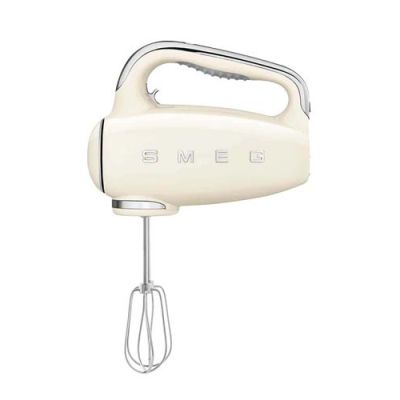 12. Mikser ręczny Smeg HMF01CREU w kremie w stylu retro z lat 50.