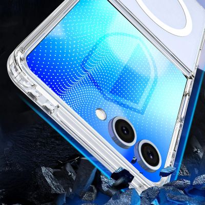 4. Etui 3mk Armor Magcase na Samsung Galaxy Z Flip 8 - przezroczyste