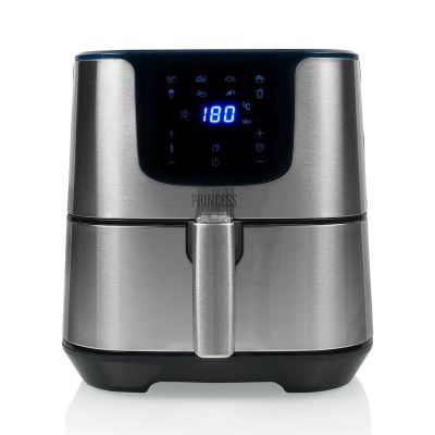 5. Princess 182060 Pojedyńczy 5,5 l Autonomiczny 1700 W Frytkownica na gorące powietrze Srebrny