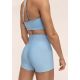 2. Stanik sportowy CASALL Sleek Strappy Sports Bra kolor niebieski