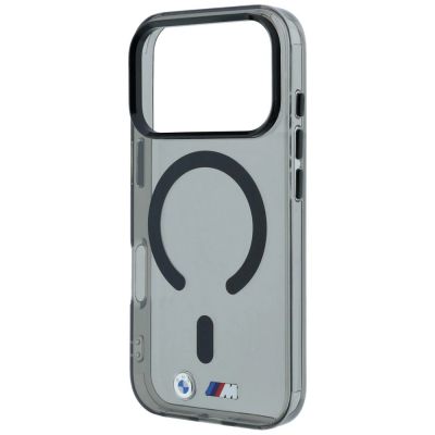 6. Etui BMW M IML Glossy Metal Logo & Trims MagSafe na iPhone 18 Pro Max / 17 Pro Max - czarne