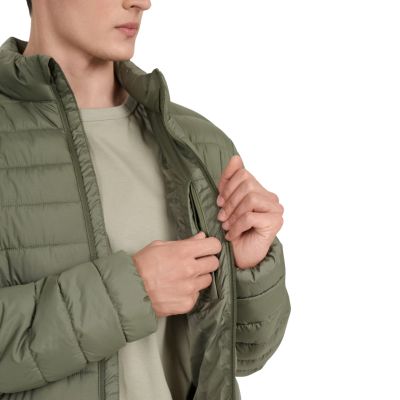 12. Kurtka męska puchowa 4F M597 khaki 4FWAW25TDJAM597 43S