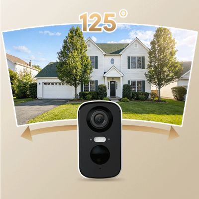 9. Kamera zewnętrzna Dreame Navo Care SE 1 Outcam z panelem solarnym - biała