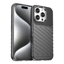 Etui Thunder Case na iPhone 16e / 17e silikonowy pancerny pokrowiec - czarne