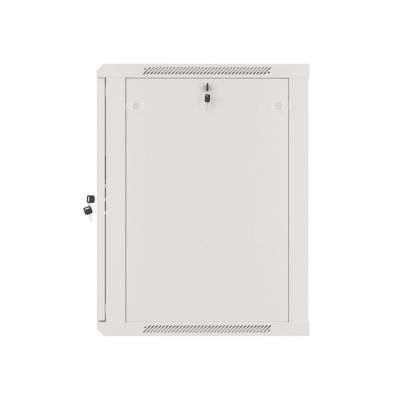 5. Szafa rack Lanberg WF01-6615-10S (15U; 769mm / 600mm / 600 mm; wisząca; Szklane; 19''; kolor szary)