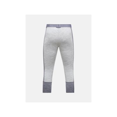 3. Spodnie Termiczne PEAK PERFORMANCE Magic 3/4 Short Johns Wool-blend Baselayer Women szary