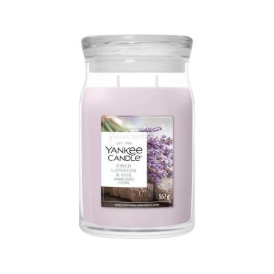 Świeca duża DRIED LAVENDER & OAK YANKEE