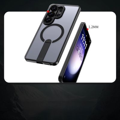 3. Etui Hybrid Armor X na Samsung Galaxy S26 Ultra z podstawką kompatybilne z MagSafe - czarne