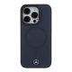 3. Etui Mercedes Smooth Leather MagSafe na iPhone 15 Pro - granatowe