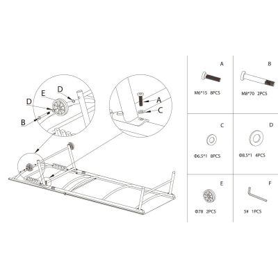 14. LEŻAK OGRODOWY WYPOCZYNKOWY 185X57X31CM SZARY
