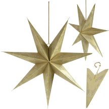 GWIAZDA DEKORACYJNA PAPIEROWA 75CM CHAMPAGNE