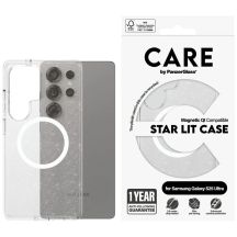 Etui CARE by PanzerGlass Flagship Urban Combat StarLight White QI na Samsung Galaxy S25 Ultra - przezroczyste