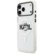 2. Etui Karl Lagerfeld IML Choupette Sketch Logo MagSafe na iPhone 17 Pro - przezroczyste