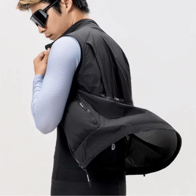 3. Kamizelka wiatroodporna Rockbros YDMJ003 wiosna/jesień rozmiar XS - czarna