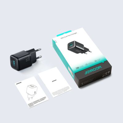 12. Ładowarka sieciowa Joyroom JR-TG7 33W USB-A + USB-C - czarna
