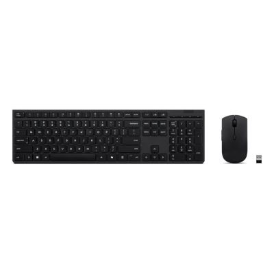 Klawiatura i mysz bezprzewodowa Lenovo 4X31R64357 RF Wireless + Bluetooth QWERTY Skandynawia Szary