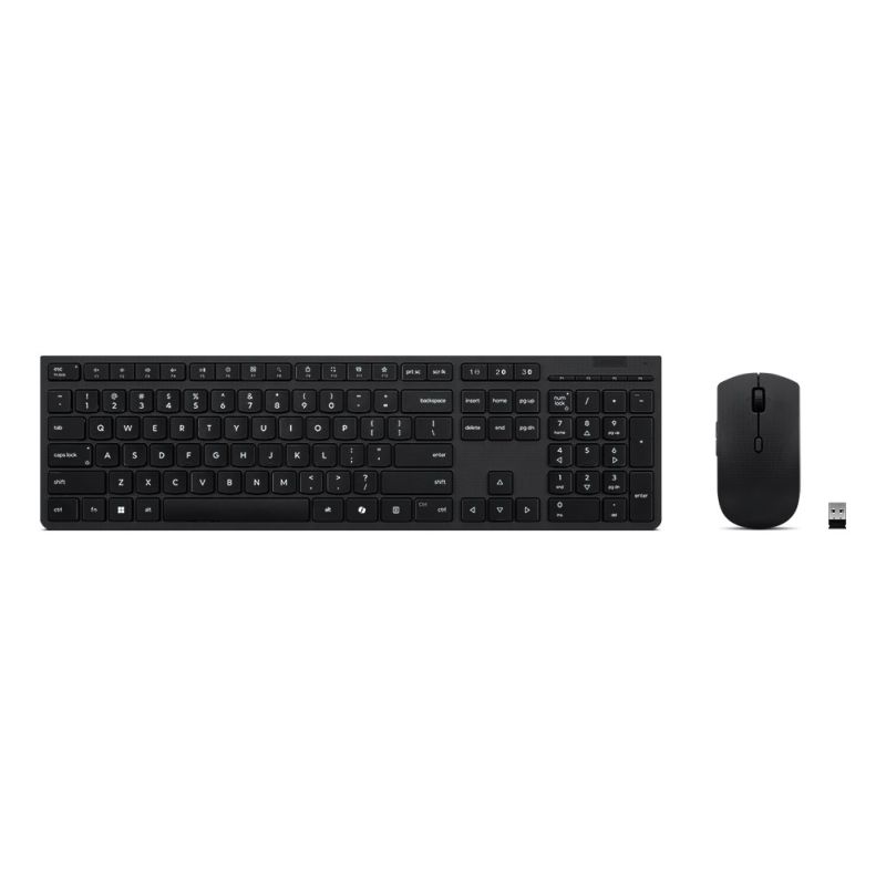 Klawiatura i mysz bezprzewodowa Lenovo 4X31R64357 RF Wireless + Bluetooth QWERTY Skandynawia Szary