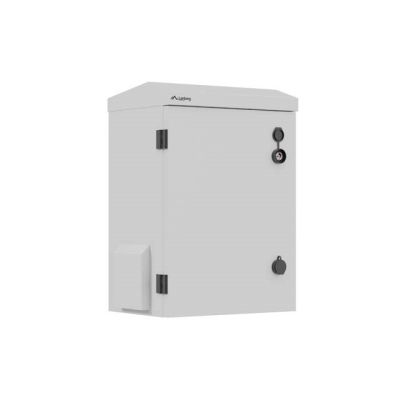 13. SZAFA RACK WISZĄCA 10" HERMETYCZNA IP55 MONTAŻ NA ŚCIANIE/SŁUPIE 340X250X500 SZARA LANBERG (ZŁOŻONA)