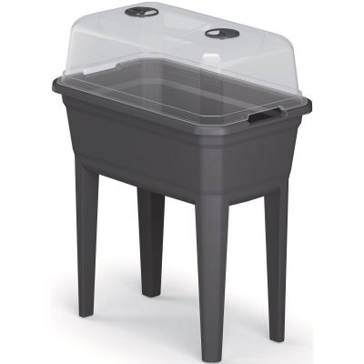 50. SZKLARNIA STOJĄCA ROZSADNIK RESPANA SET ECOLINE 59,6x36,8x75,3CM ANTRACYT