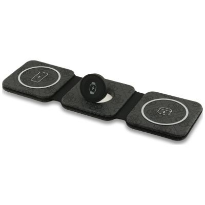 2. Ładowarka indukcyjna Guess 4G 3w1 15W MagSafe - czarna