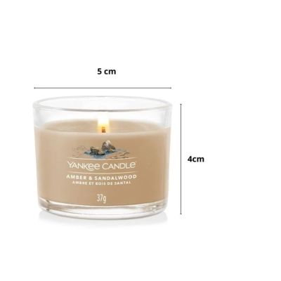 3. Świeca mini AMBER & SANDALWOOD YANKEE