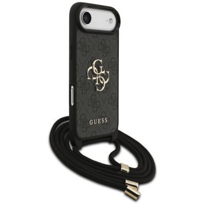 3. Etui Guess 4G Big Logo Cord Stap Crossbody na iPhone Air - czarne