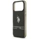 6. Etui US Polo DH and Bottom Stripe Logo MagSafe na iPhone 17 Pro Max - czarne
