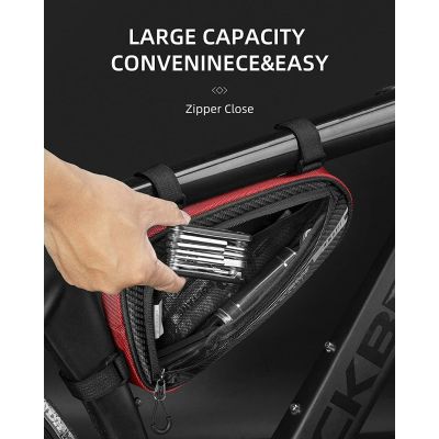 5. Rockbros torba pod ramę B75 czerwona