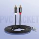 16. Kabel Ugreen AV116 10583 audio mini jack 3,5 mm (męski) / 2RCA (męski) 1.5m - czarny