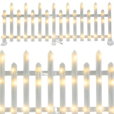 9. PŁOTEK DEKORACYJNY LED 8SZT CIEPŁY BIAŁY