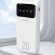 5. Dudao pojemny powerbank z 4 wbudowanymi kablami 20000mAh USB Typ C + micro USB + Lightning + USB-A (wejście) - biały (Dudao K6Pro+)