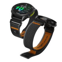 Pasek Spigen Athlex Air na Garmin QuickFit 22 mm - czarno-pomarańczowy