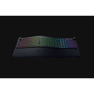 7. Razer Pro Type Ergo klawiatura Uniwersalne USB + RF Wireless + Bluetooth QWERTY US English Czarny