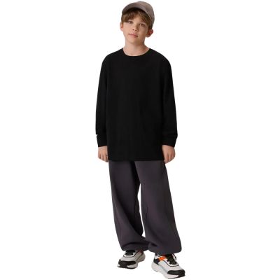 6. Koszulka dla chłopca longsleeve 4F M459 głęboka czerń 4FJWMM00TLONM459 20S