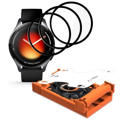 2. Szkło hybrydowe Tech-Protect Easy Set Flex+ 3-Pack na Xiaomi Watch 5 - czarne