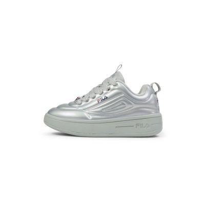 5. Fila Superbubble buty sportowe damskie sneakersy szare modne wygodne lekkie