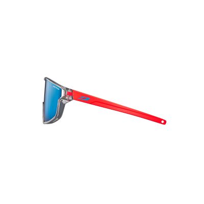 2. Okulary Julbo Fury Mini - błyszczący przezroczysty szary / Fluo pomarańczowy matowy| Spectron 3Cf Flash Blue