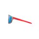 2. Okulary Julbo Fury Mini - błyszczący przezroczysty szary / Fluo pomarańczowy matowy| Spectron 3Cf Flash Blue