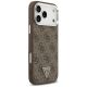 4. Etui Guess 4G Triangle Logo MagSafe na iPhone 17 Pro Max - brązowe