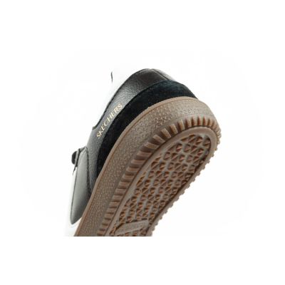 7. Skechers Kickoff buty sportowe damskie sneakersy czarne skórzane
