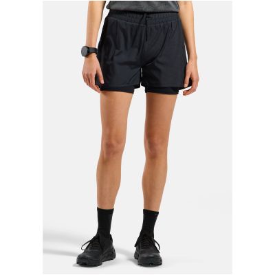 2. Spodenki damskie Odlo ZEROWEIGHT 3 INCH 2-in-1 short czarne