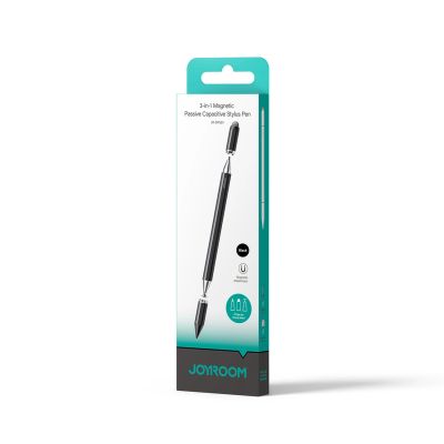 4. Rysik pasywny Joyroom JR-BP561 3w1 magnetyczny pojemnościowy stylus - czarny