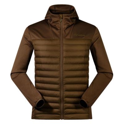 Kurtka hybrydowa męska Berghaus Vaskye Hooded Hybrid Jacket roz. M brązowa