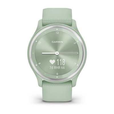 7. Zegarek Garmin Vivomove Sport 40mm Agave Mint Silicone