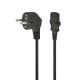 2. Kabel GEMBIRD PC-186-VDE (C13 / IEC C13 / IEC 320 C13 - Schuko ; 1,8m; kolor czarny)